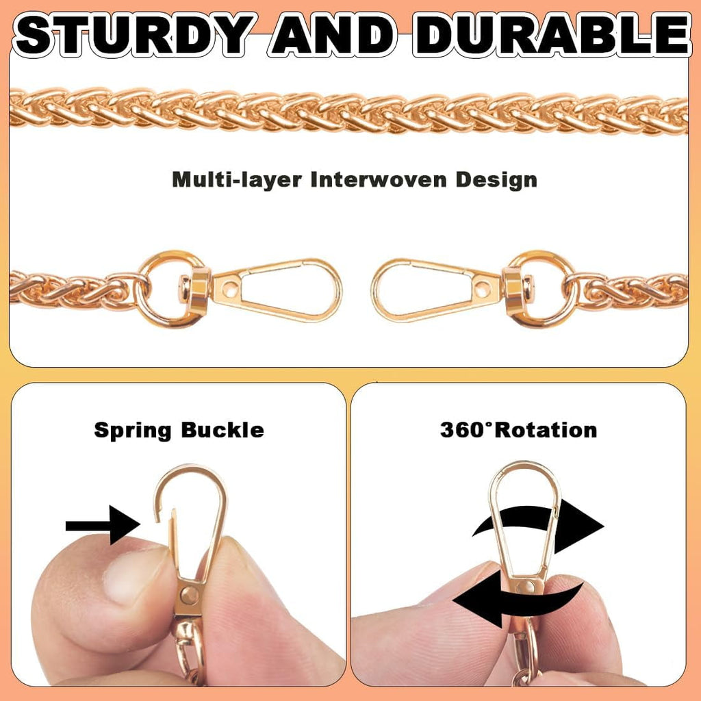 4 Pack Purse Chain Straps,47" Purse Straps Purse Chains for Handbags Accessories for Crossbody Bags Purses