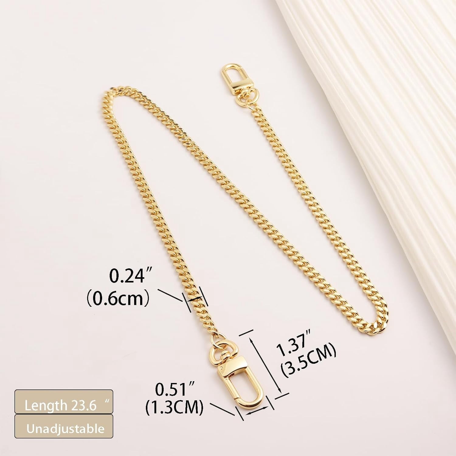 Bag Chain Strap for Handbag Replacement, Purse Chain Accessories, Purse Chain Strap CrossBody with  Buckles