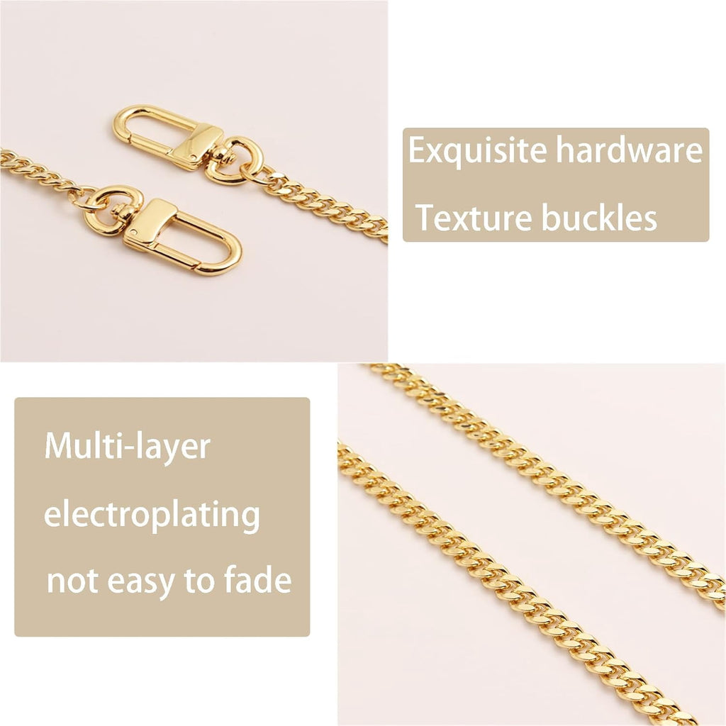Bag Chain Strap for Handbag Replacement, Purse Chain Accessories, Purse Chain Strap CrossBody with  Buckles