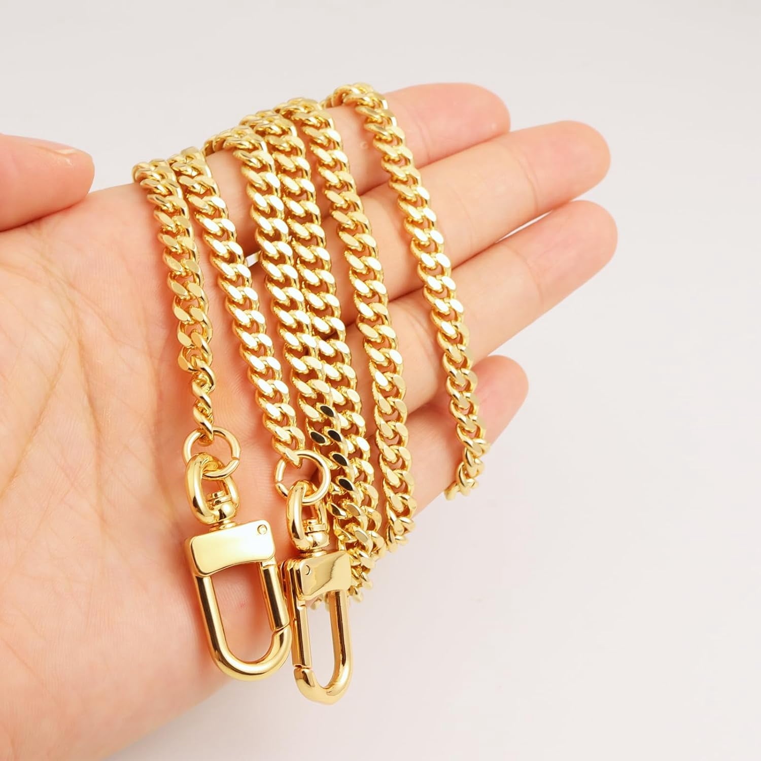 Bag Chain Strap for Handbag Replacement, Purse Chain Accessories, Purse Chain Strap CrossBody with  Buckles