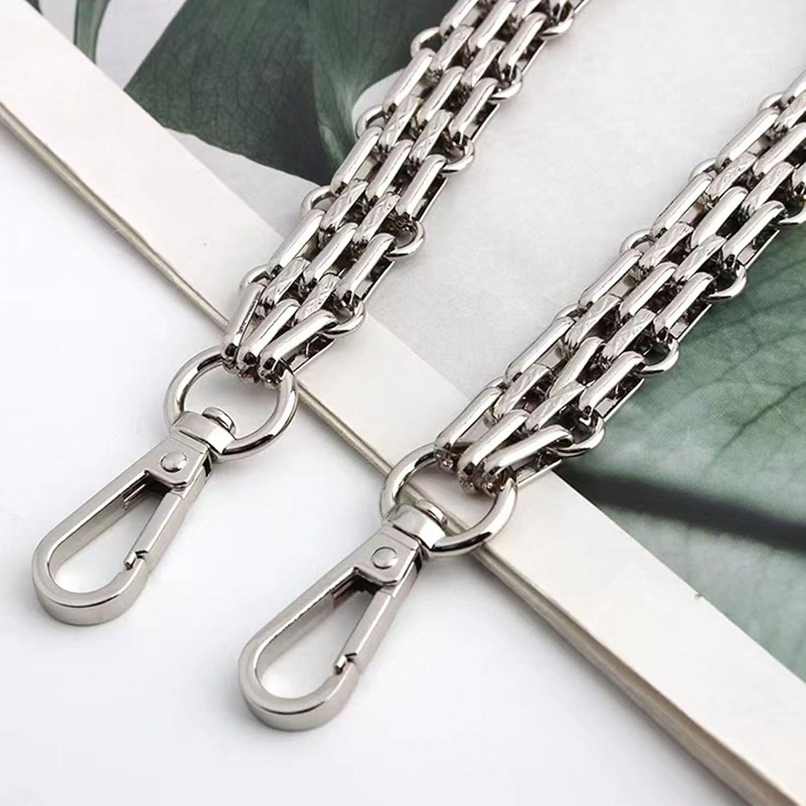Iron Wide Purse Straps Chain Crossbody Replacement Strap for Handbags 47inch/120cm Gold