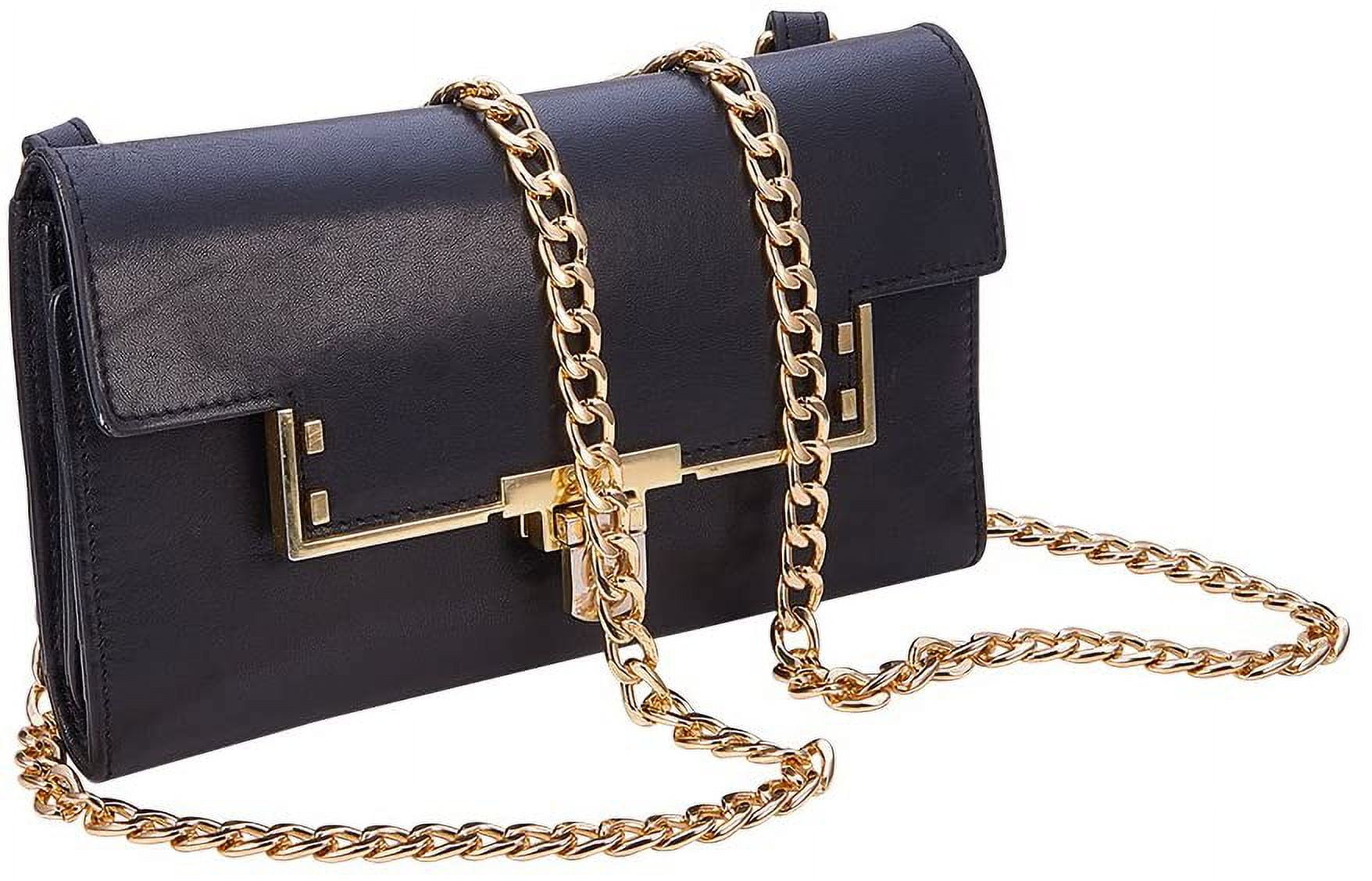 63 inch Flat Purse Chain, Extra Long Iron Corssbody Bag Chains Strap Replacement 10mm Width Golden Handbags Handle for Wallet Clutch Satchel Tote