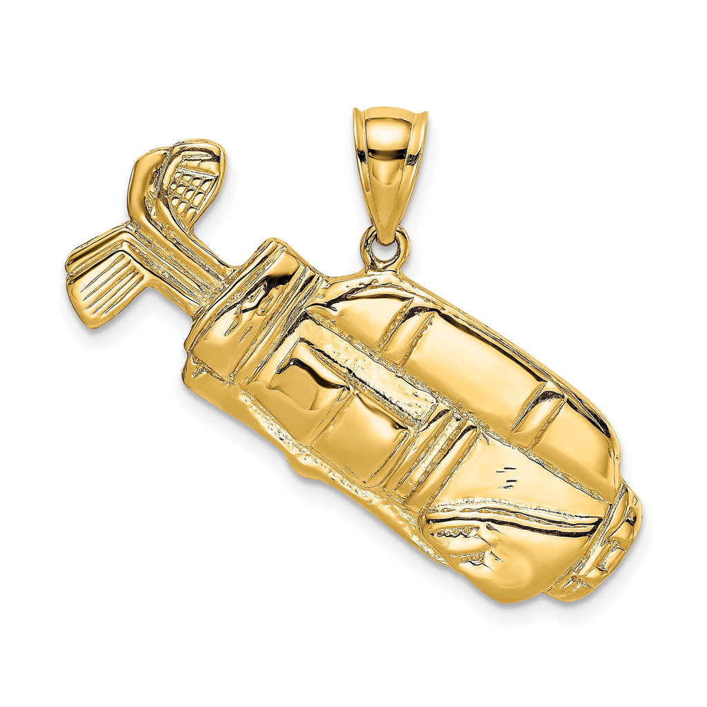 FJC Finejewelers 14k Yellow Gold Golf Bag Charm