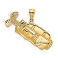 FJC Finejewelers 14k Yellow Gold Golf Bag Charm
