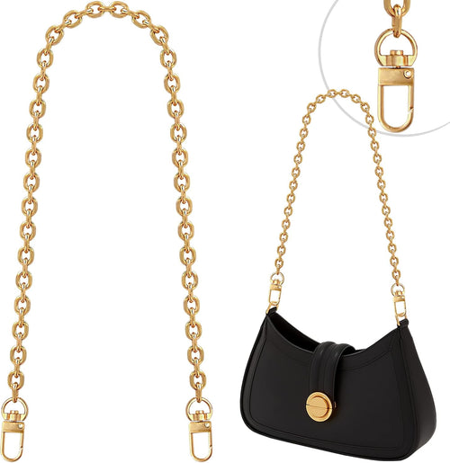 1 count Purse Chain Strap Cross  Chain Strap Replacement Chain for Handbag  Bag Purse(.2 Inches/120cm-O Chain 0.28 Inch, ) .2 Inches-O chain 0.28 Inch
