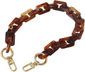 17.7 Inch Retro Tortoise Shell Pattern Resin Replacement Purse Chain Strap Shoul