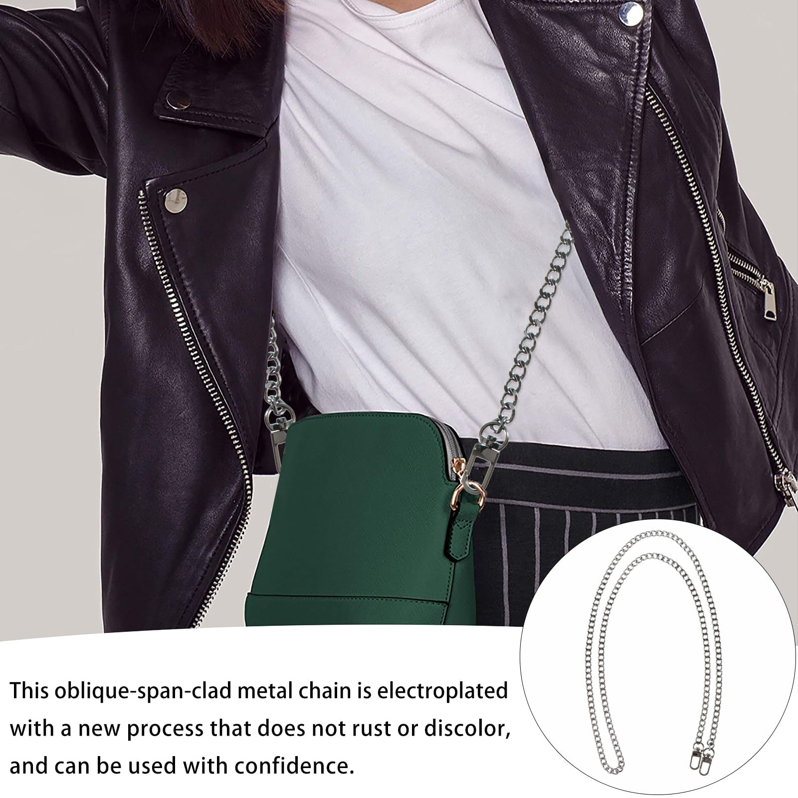 1pc 120cm Chain Strap for Handbag Crossbody Bag Replacement Accessory