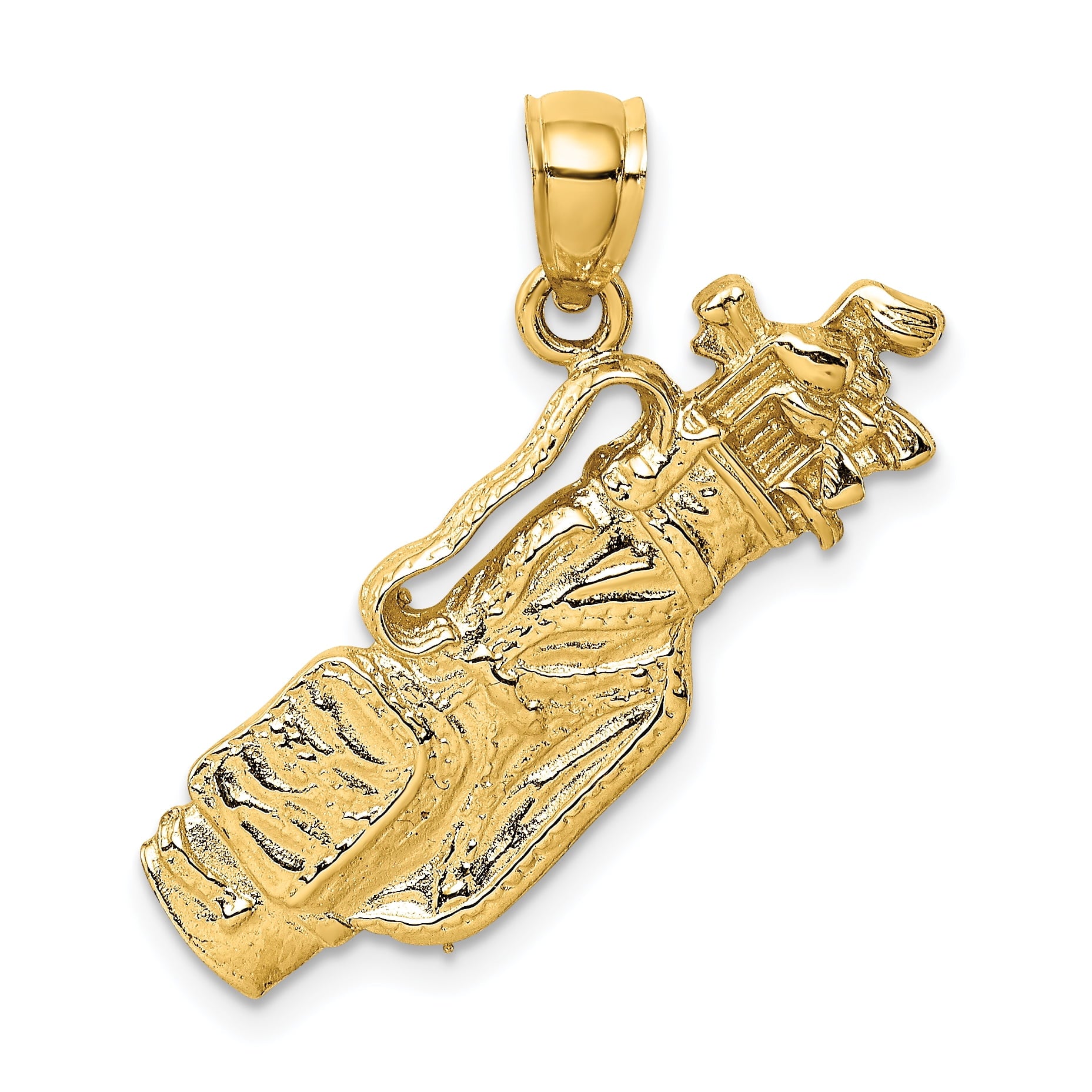 Charms Collection 14K 2-D Golf Bag and Clubs Charm