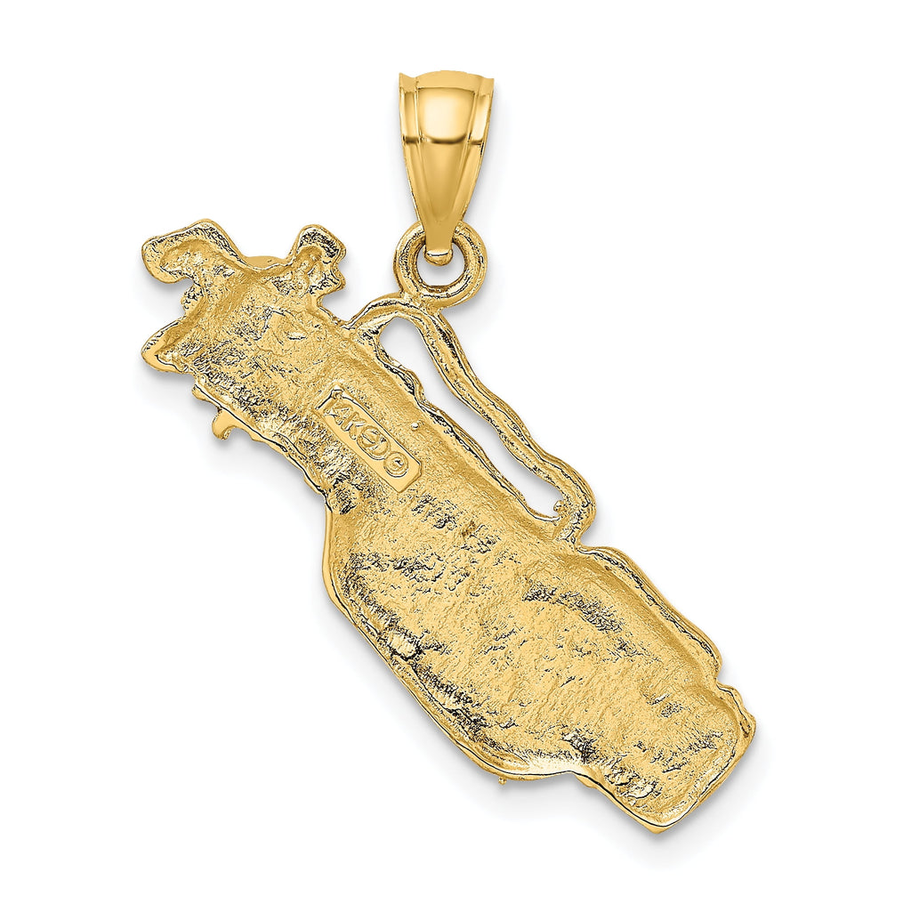 Charms Collection 14K 2-D Golf Bag and Clubs Charm