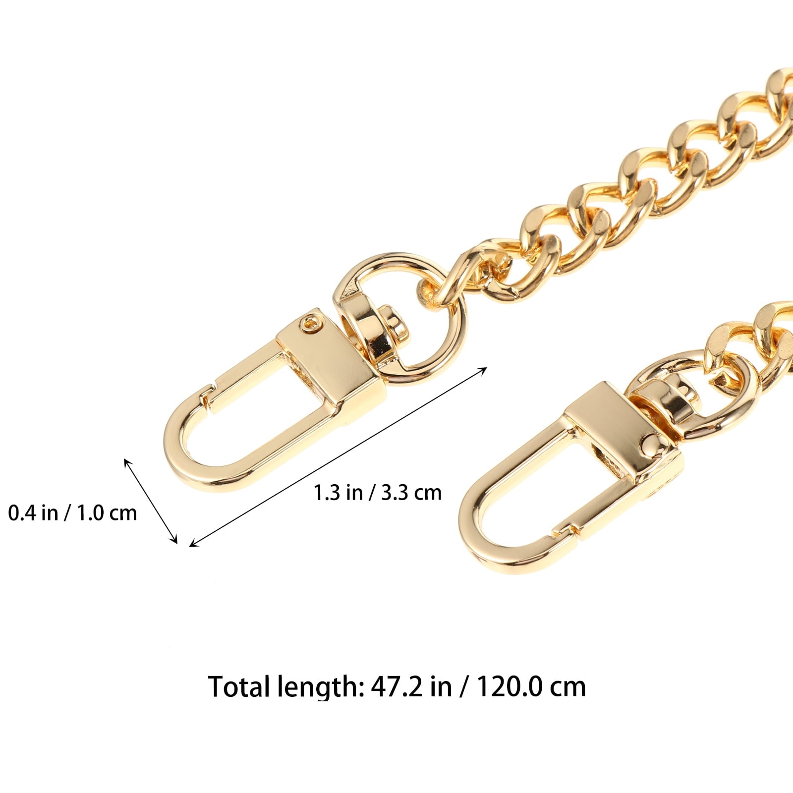DRAFIDEEP Golden Iron Crossbody Purse Chain Strap, 1-Pack for Handbags and Shoulder Bags