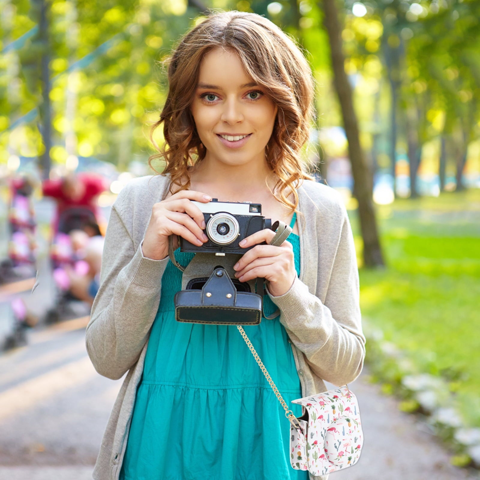 DRAFIDEEP Golden Iron Crossbody Purse Chain Strap, 1-Pack for Handbags and Shoulder Bags