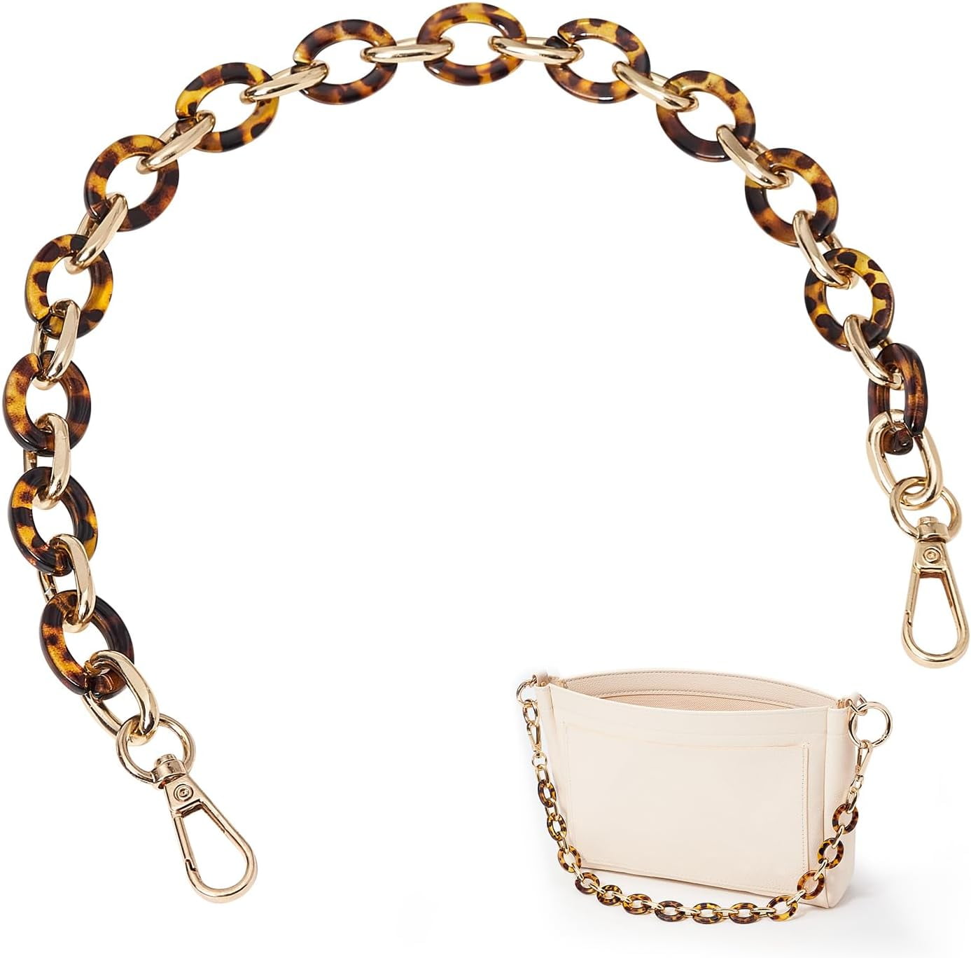 Handbag Chain  Bag Strap Replacement  Chain Decoration Purse Making Accessory 18inch