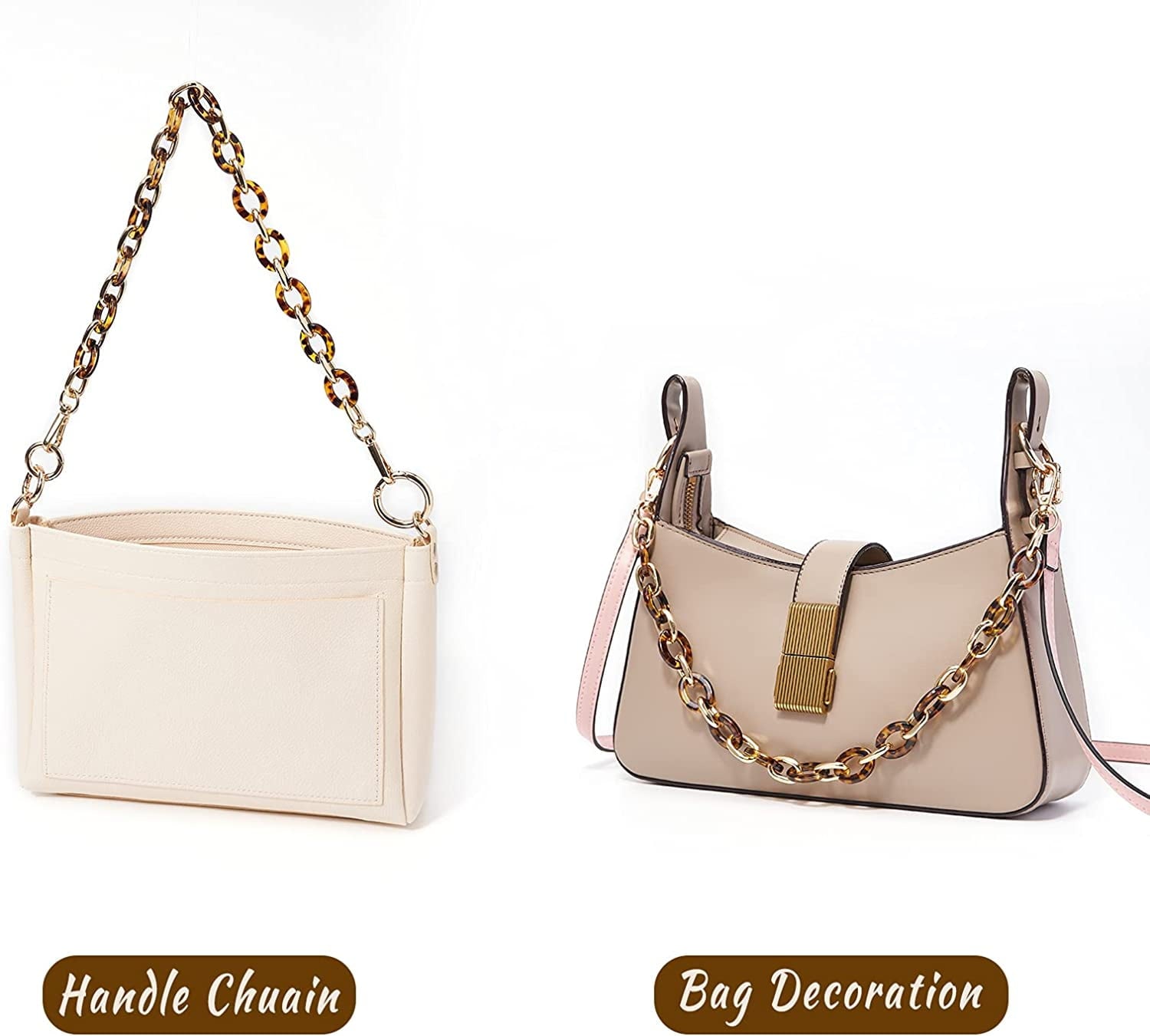 Handbag Chain  Bag Strap Replacement  Chain Decoration Purse Making Accessory 18inch