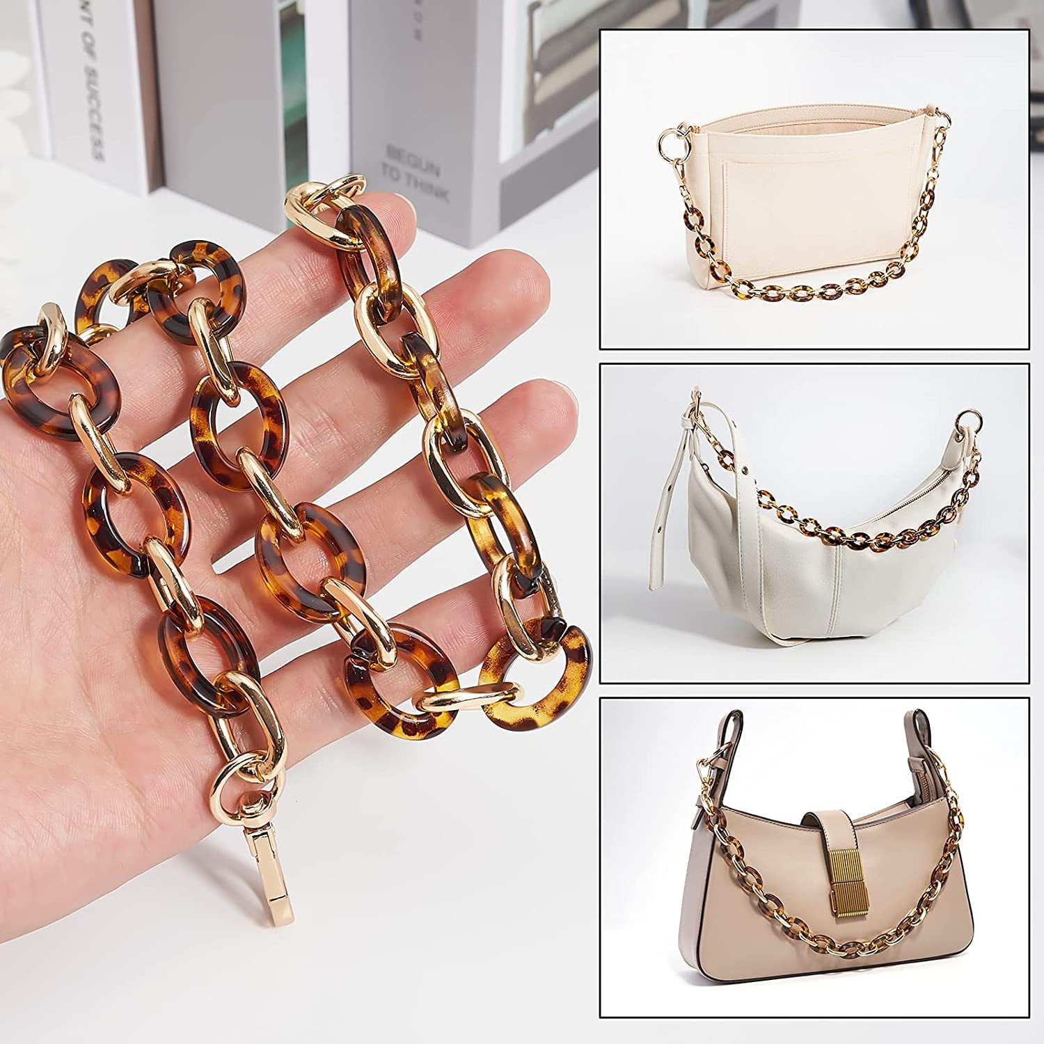 Handbag Chain  Bag Strap Replacement  Chain Decoration Purse Making Accessory 18inch