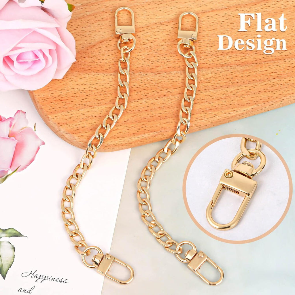 Purse Chains, 2 count Strap Extender,  Belt Chain, Short Chain for Crossbody Bags, Handbags