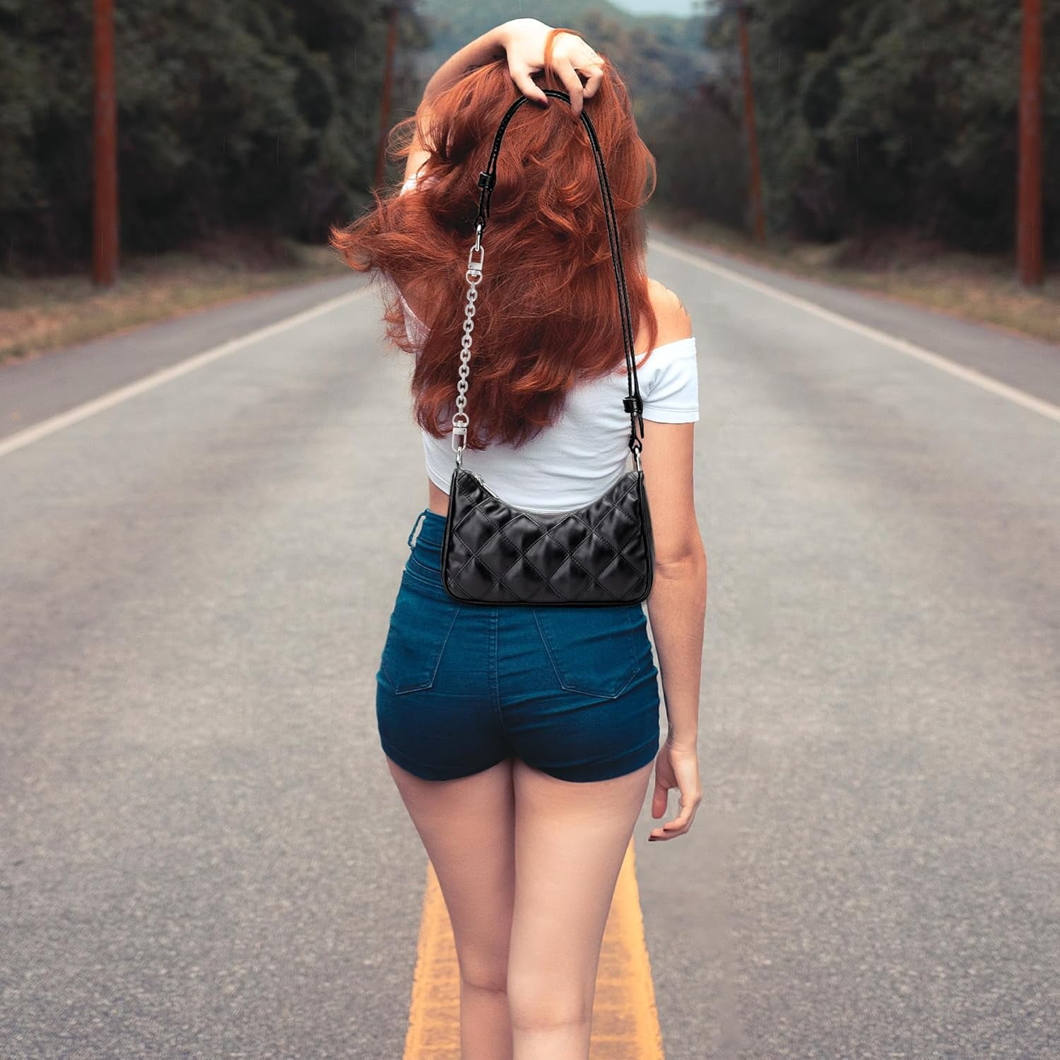 1 count Purse Chain Strap   Chain Strap Replacement Chain for Handbag  Bag Purse(7.9 /20cm-O chain 0.28 Inch, )