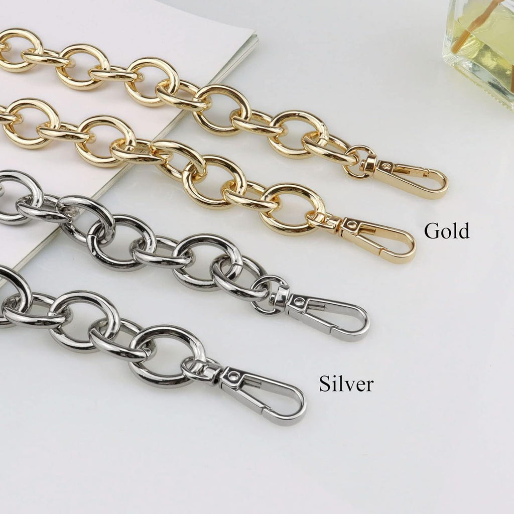 Purse Chain Handles Replacement for Handbag or  Bag 2 count, 15.7 Inch Long ()