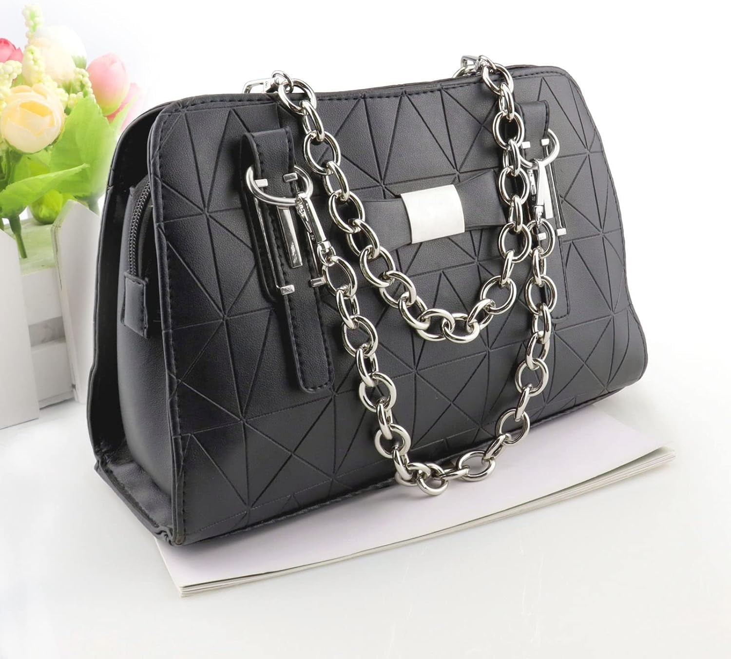 Purse Chain Handles Replacement for Handbag or  Bag 2 count, 15.7 Inch Long ()