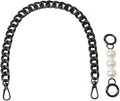 Chunky Purse Chain Handles - Short Strap Replacement for Handbag Set of 2, 17.7 &amp; 5  Long